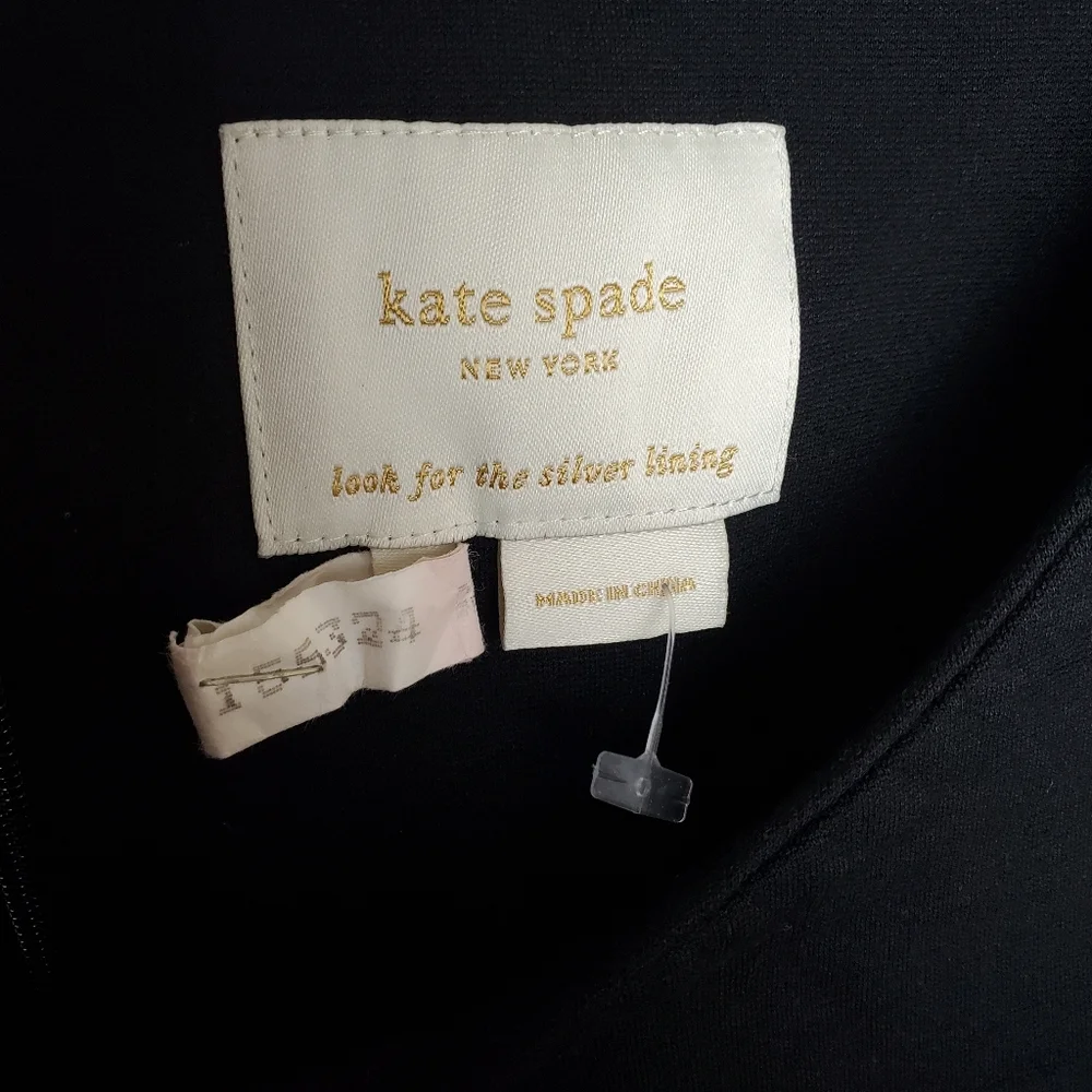 Kate spade new york tenzin Chic black small Feminine Preppy Dress